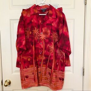 Retro Sunset Hawaiian Shirt Shirts Set